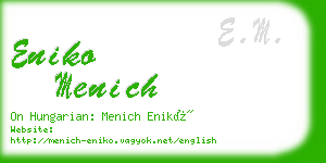 eniko menich business card